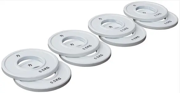 Fractional Steel Plate Package, White - 8 X 0.5Kg 1