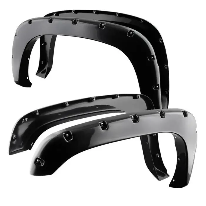 1999-2007(Classic) Chevy Silverado 4Pc Bolt-On Rivet Style Spyder Fender Flares 1