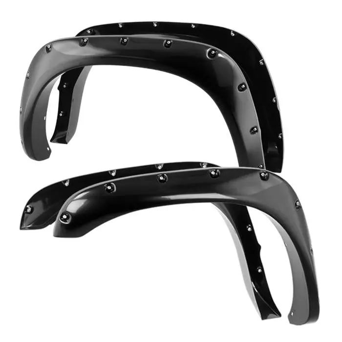 2002-2008 Dodge Ram 1500 4Pc Bolt-On Rivet Style Spyder Fender Flares 1