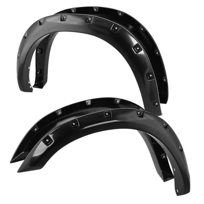 2010-2014 Dodge Ram 3500 4Pc Bolt-On Rivet Style Spyder Fender Flares 1