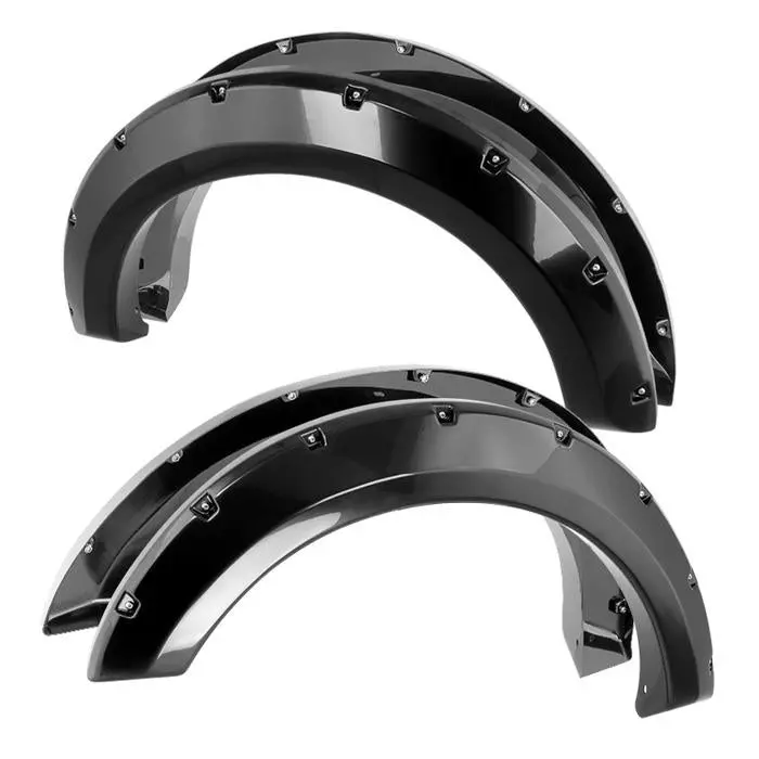 2009-2014 Ford F150 4Pc Bolt-On Rivet Style Spyder Fender Flares 1