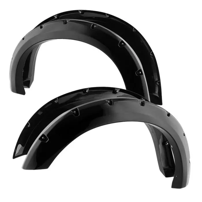 2008-2010 Ford F450 Superduty 4Pc Bolt-On Rivet Style Spyder Fender Flares 1