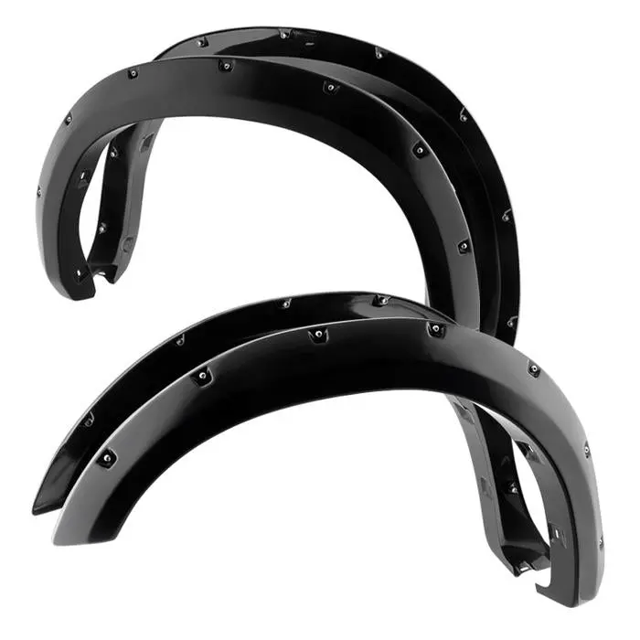 2007-2013 Toyota Tundra 4Pc Bolt-On Rivet Style Spyder Fender Flares 1