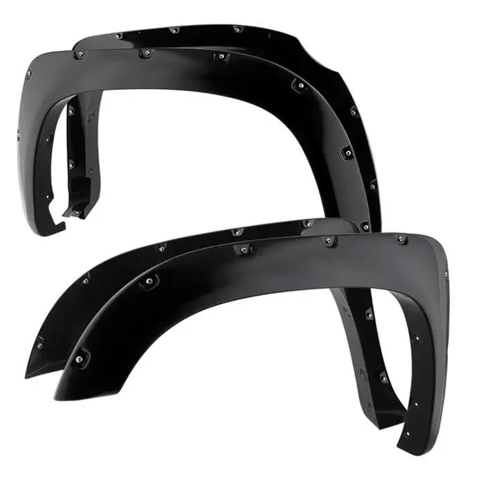 2014-2019 Toyota Tundra 4Pc Bolt-On Rivet Style Spyder Fender Flares 1