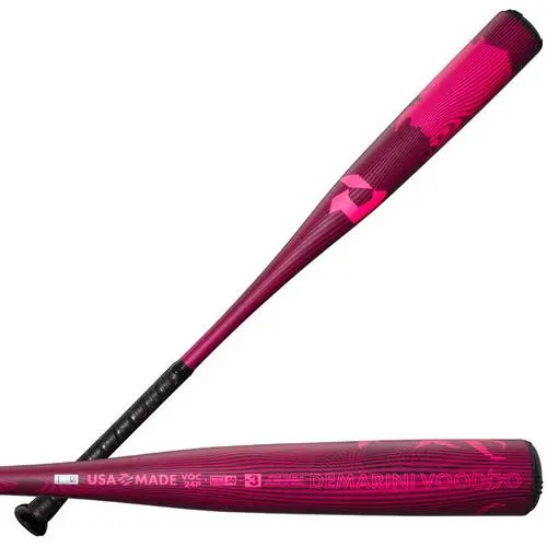 Demarini 2024 Neon Pink Voodoo One - Bbcor (-3) Baseball Bat 1