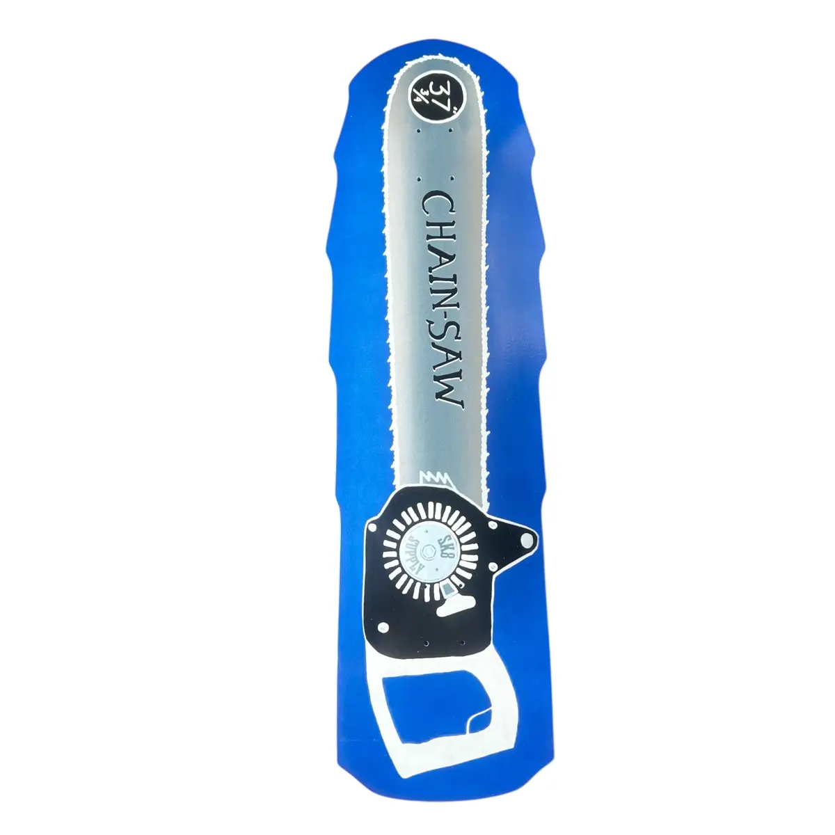 Sk8supply Chainsaw Limited Edition Skateboard Deck Blue / Black 1
