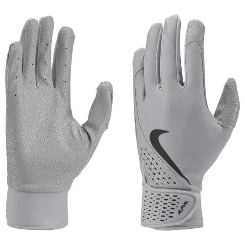Nike Alpha Adult Batting Gloves - Grey 1