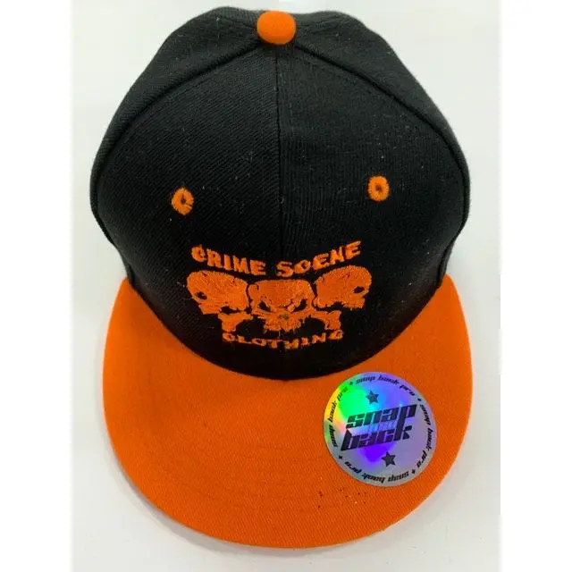 Crime Scene Cap Snap Back Orange 1