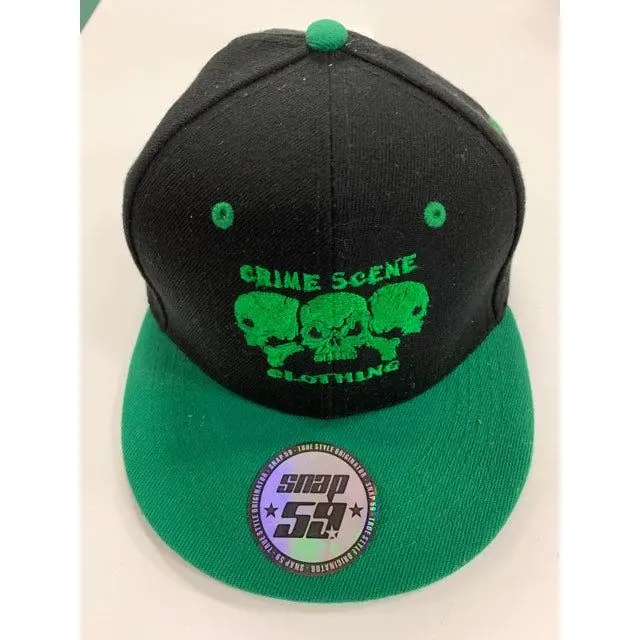 Crime Scene Cap Snap Back Green 1
