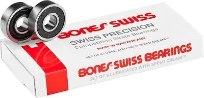 Bones® Swiss Skateboard Bearings (8 Pk) 1