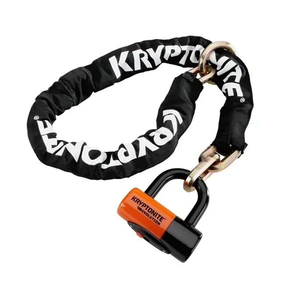 Kryptonite Kædelås Ny Noose W Evs4 Kædelås 12Mmx130cm Disc 14Mm 1