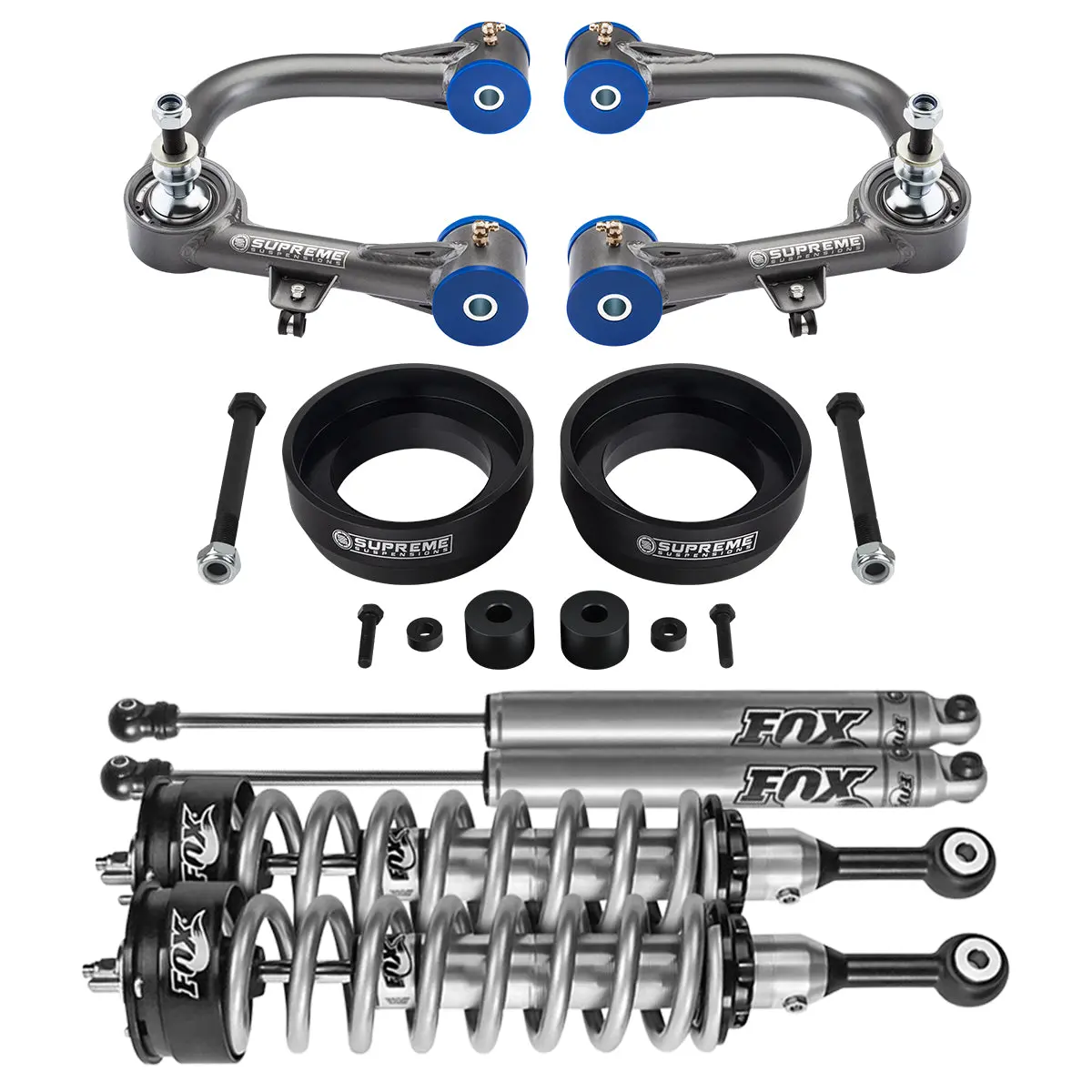 2"+ 3" Full Lift Kit 2003-2009 4Runner W/ Uca + Fox 2.0 Coilovers + Rear Shocks 1