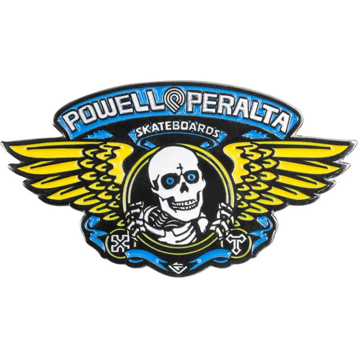 Powell Peralta Winged Ripper Lapel Pin Blue 1