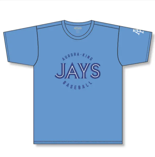 Athletic Knit A1800 Short Sleeve Aurora-King Jays Tee | Sky Blue 1