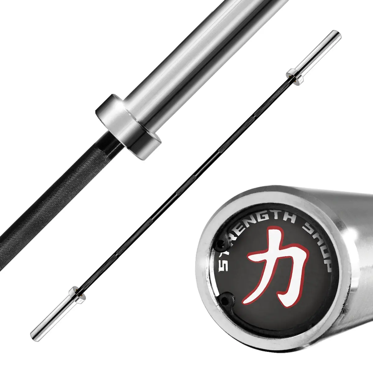 Garage Strength Bar - E-Coat Shaft With Chrome Sleeves 1