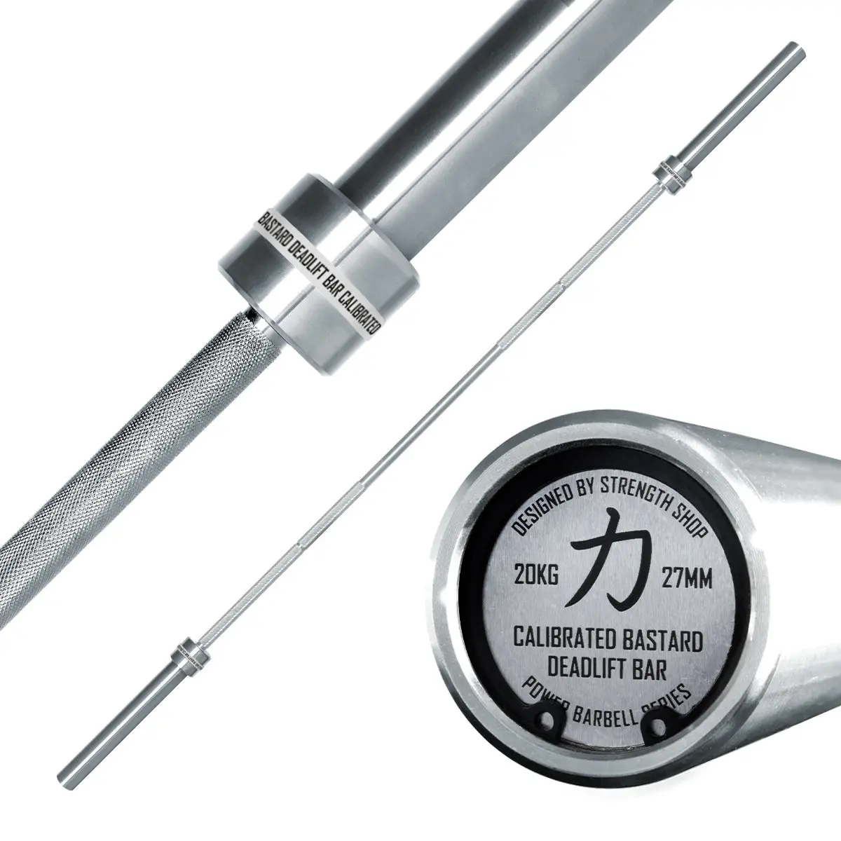 Calibrated Bastard Deadlift Bar, Nickel Plated Shaft 1