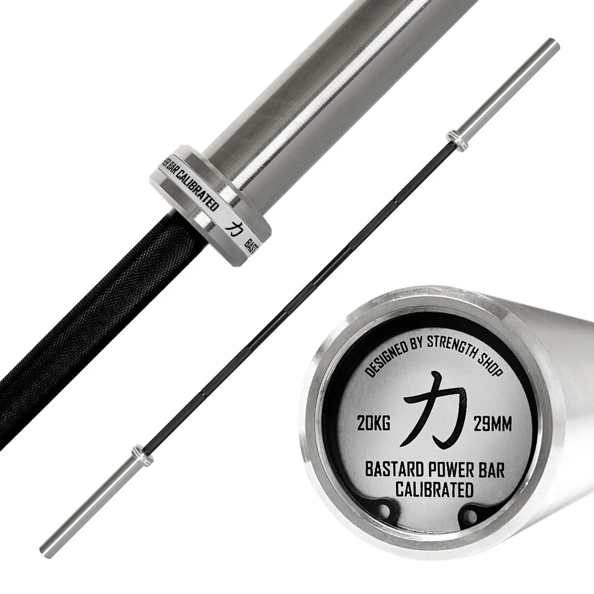 Calibrated Bastard Power Bar - Black Chrome Shaft & Bronze Bushings 1