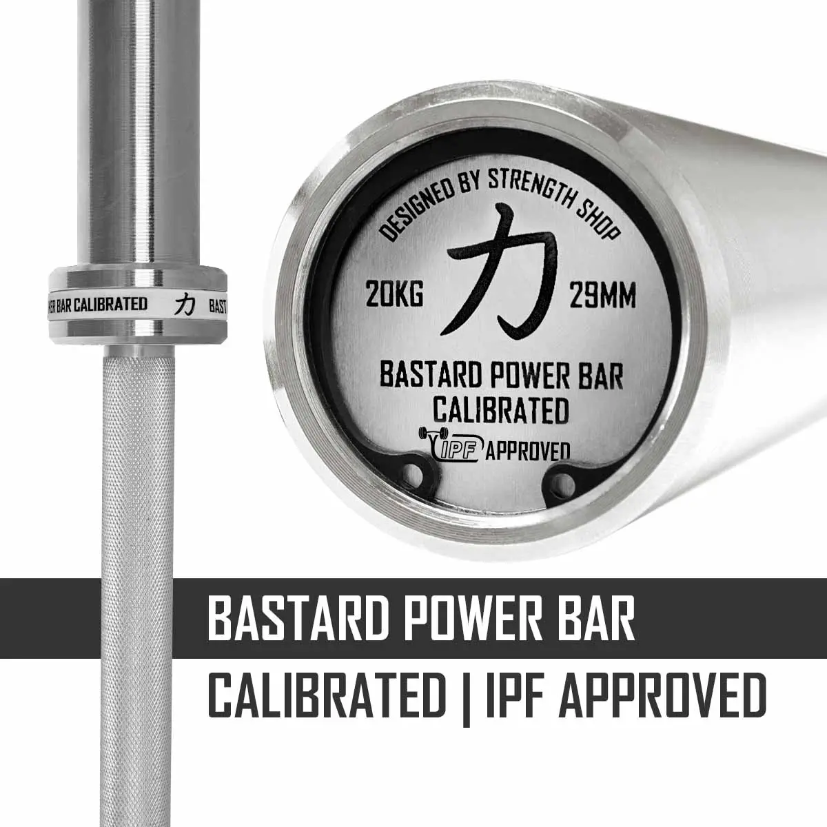 Calibrated 20Kg Bastard Power Bar - Ipf Approved 1