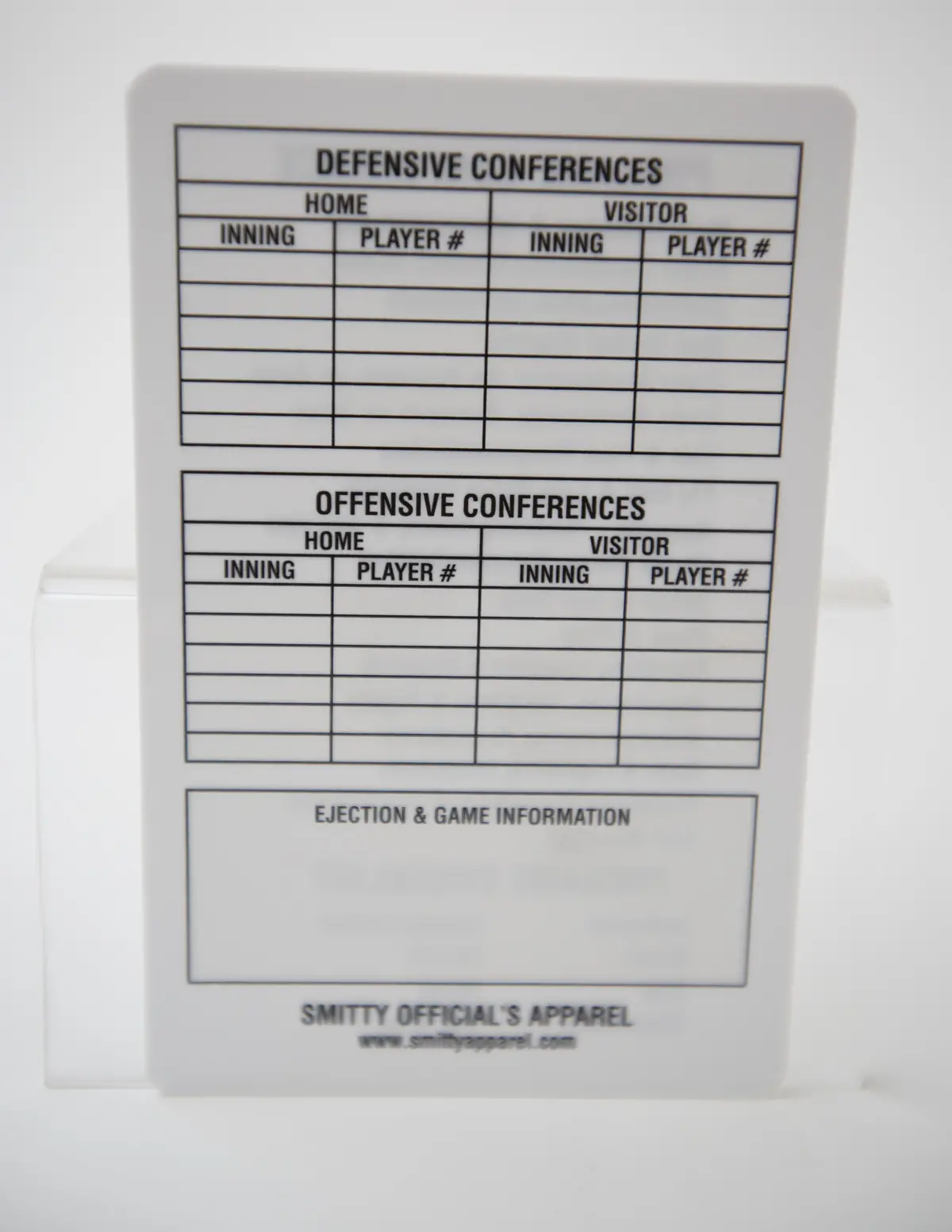 Reusable Umpire Game Card 1