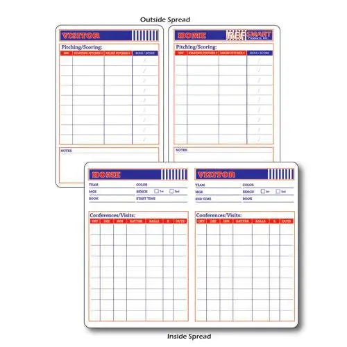 Refsmart Softball/Baseball Rewritable Game Card 1