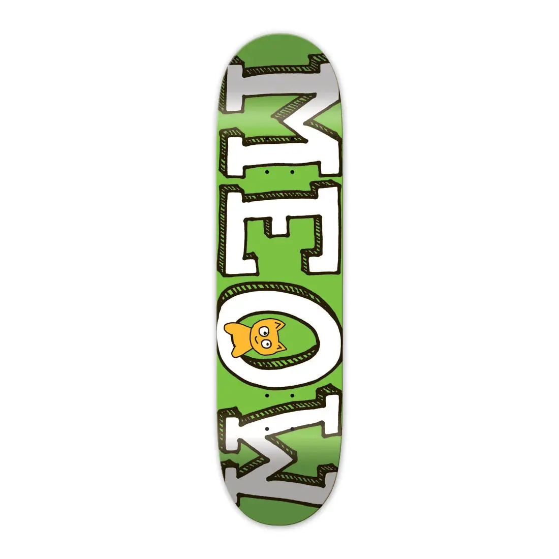 Meow Skateboard Logo Deck 1