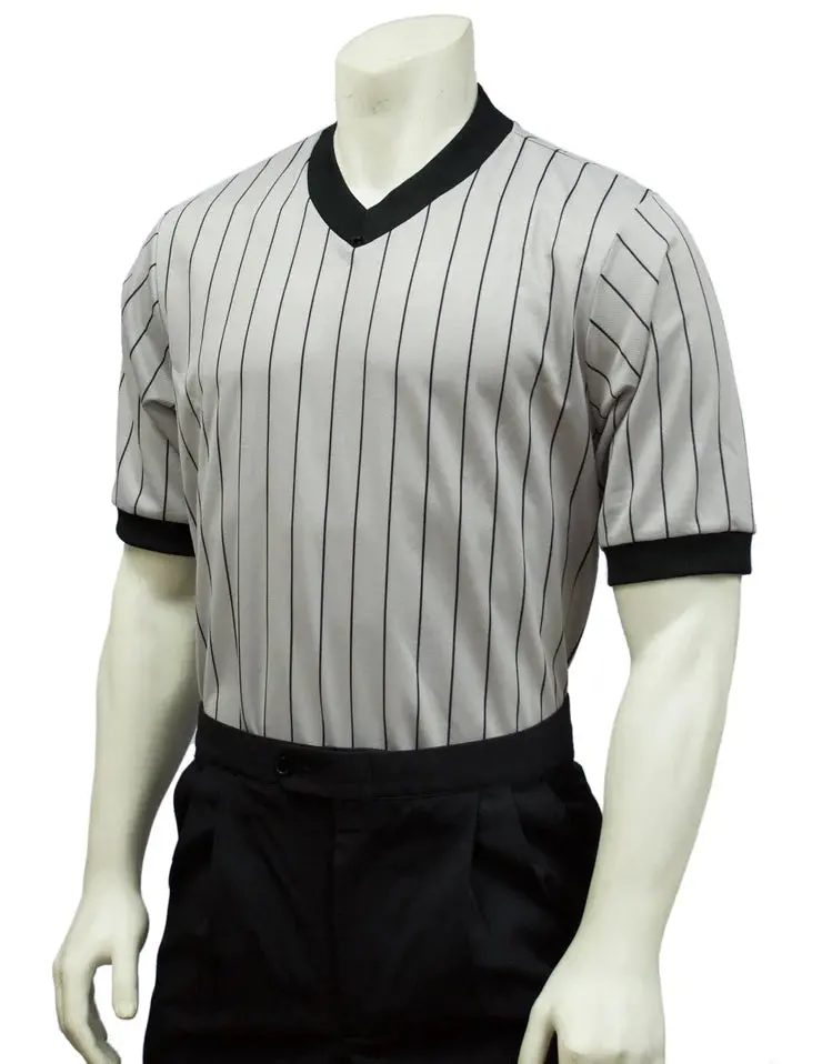 Smitty Body Flex" Dye Sub Grey Basketball V-Neck - No Flag 1