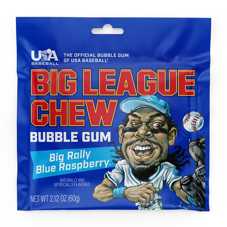 Big League Chew - Big Rally Blue Raspberry 1