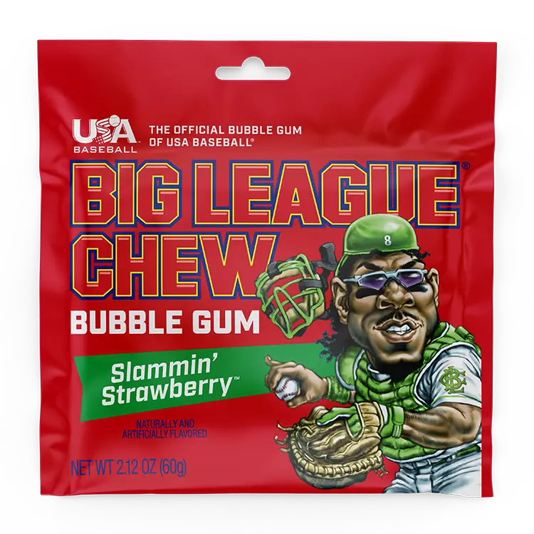 Big League Chew - Slammin' Strawberry 1