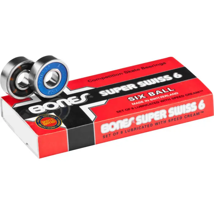 Bones® Super Swiss 6 Skateboard Bearings 8 Pack 1