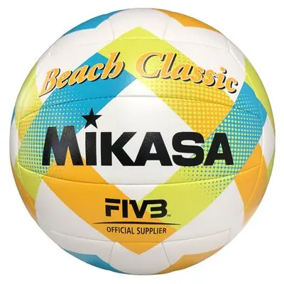 Mikasa Green, Yellow And Blue Beach Classic Beach Volleyball 1