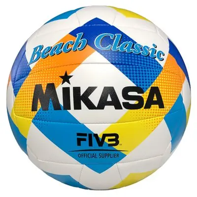 Mikasa Orange, Yellow And Blue Beach Classic Beach Volleyball 1