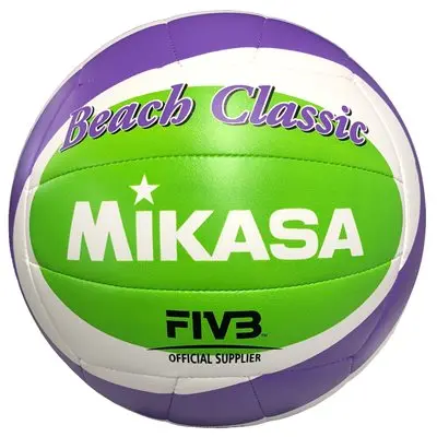 Mikasa Purple And Green Beach Classic Beach Volleyball 1