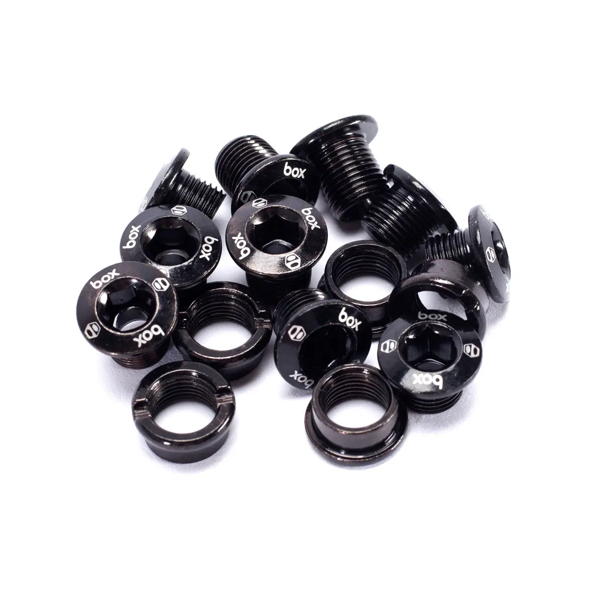 Box One Cro-Mo Chainring Bolts 15Pcs Black 1
