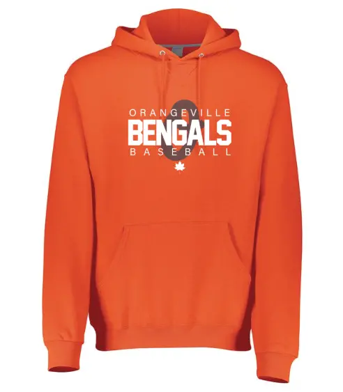 Orangeville Bengals Augusta Fleece Hoodie | Screened Logo 1