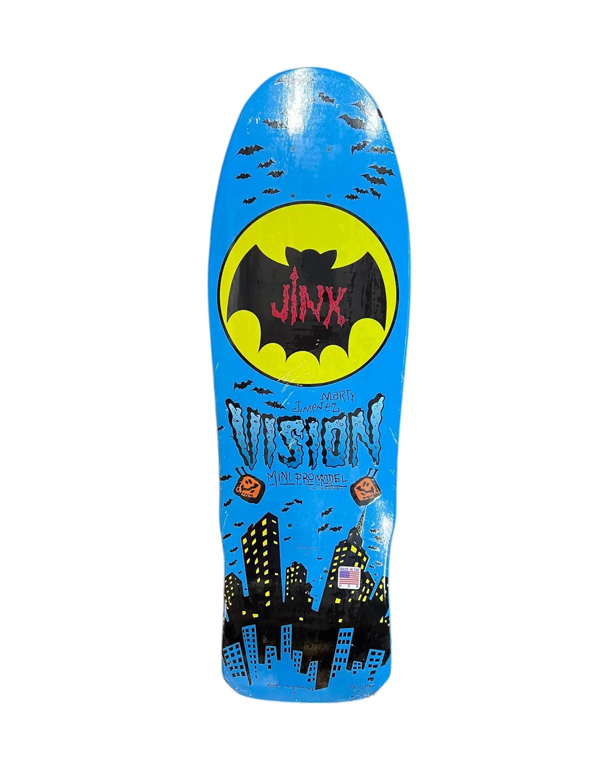 Vision Jinx Mini Reissue Skateboard Deck- 9.5X29.5 - Blue Dip 1