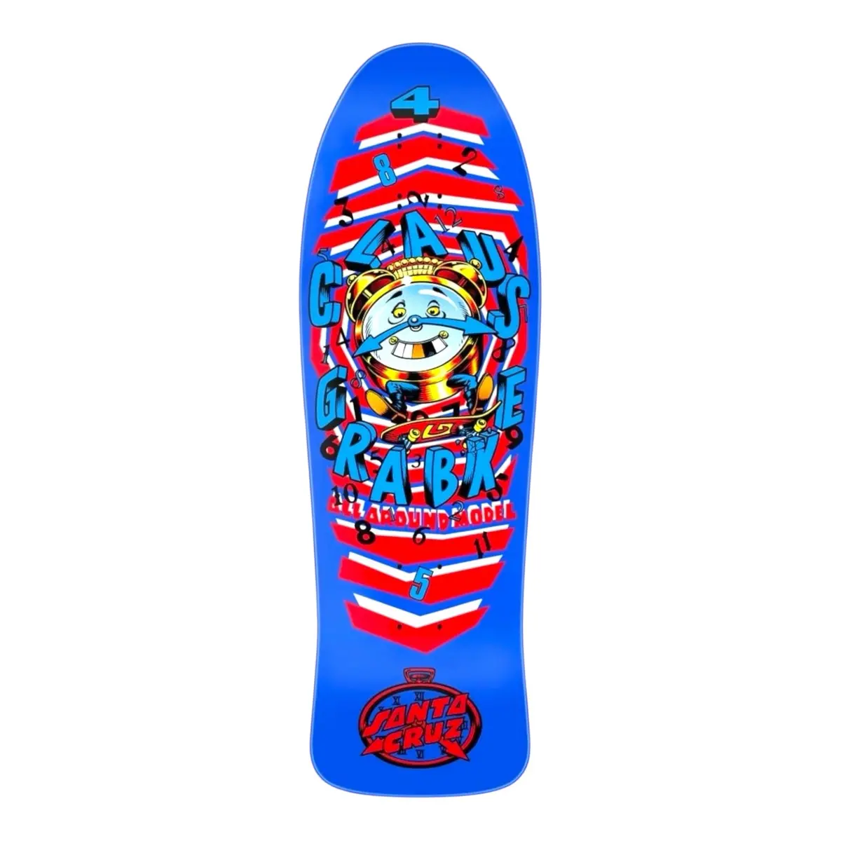 Santa Cruz Claus Grabke ‘All Around’ Skateboard - Blue 1