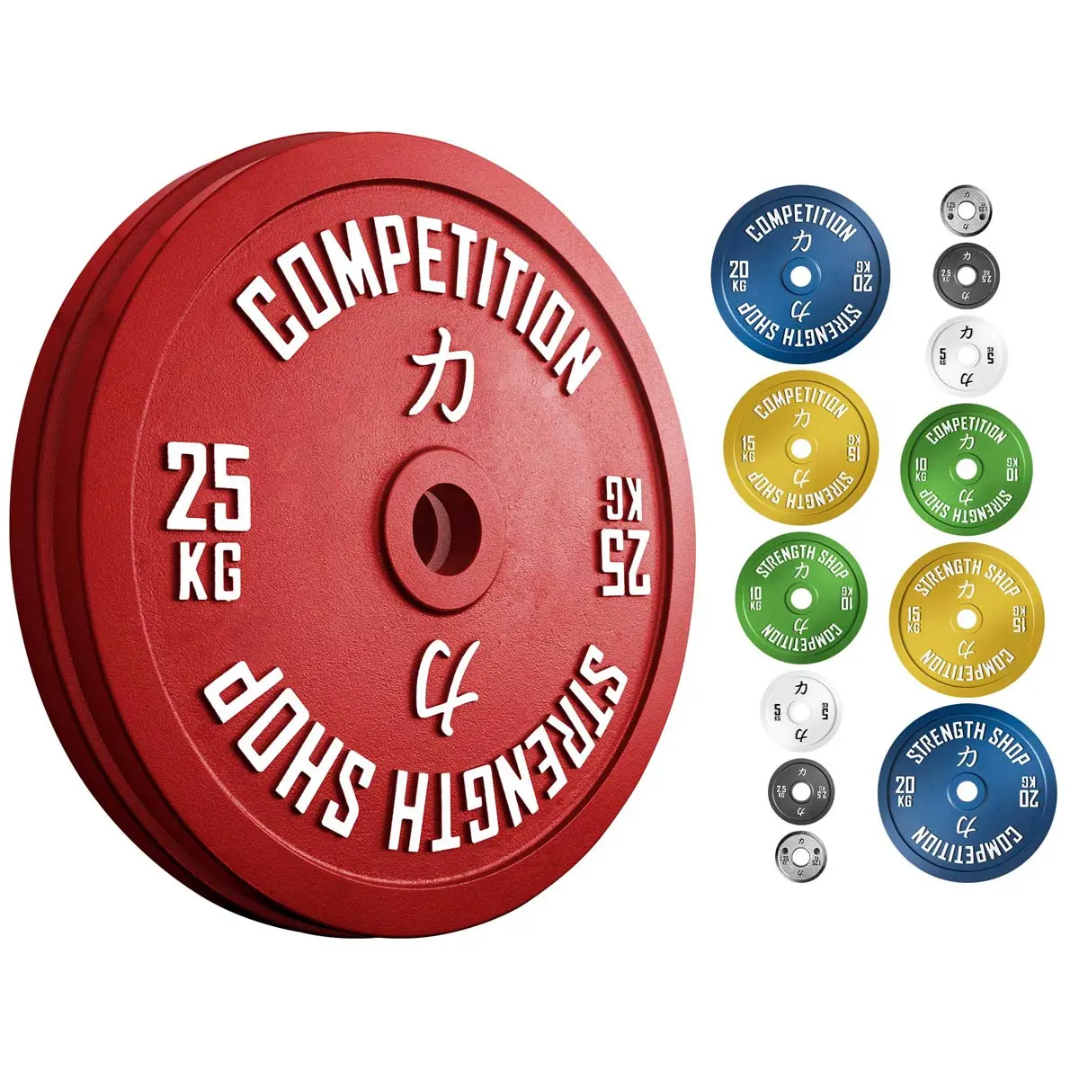Strength Shop Calibrated Plates Sets 157.5Kg, 159Kg Or 459Kg - Ipf Approved 1