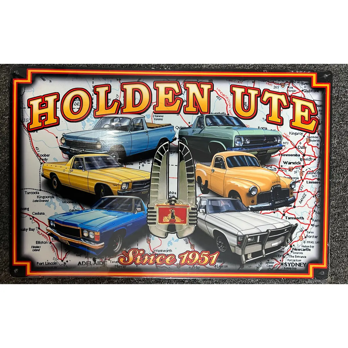 Holden Ute Made In The Usa Heavy Gauge Steel Rustic 1