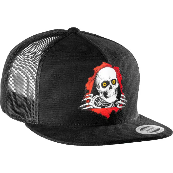 Powell Peralta Ripper Mesh Snap Back Cap - Black 1