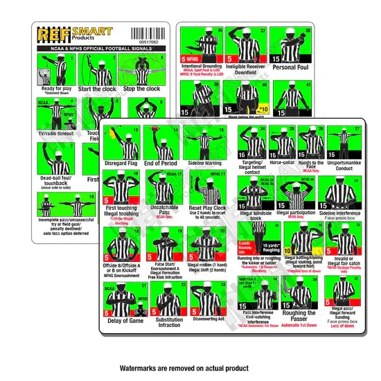 Ref Smart Color Plastic Football Signal Card 1