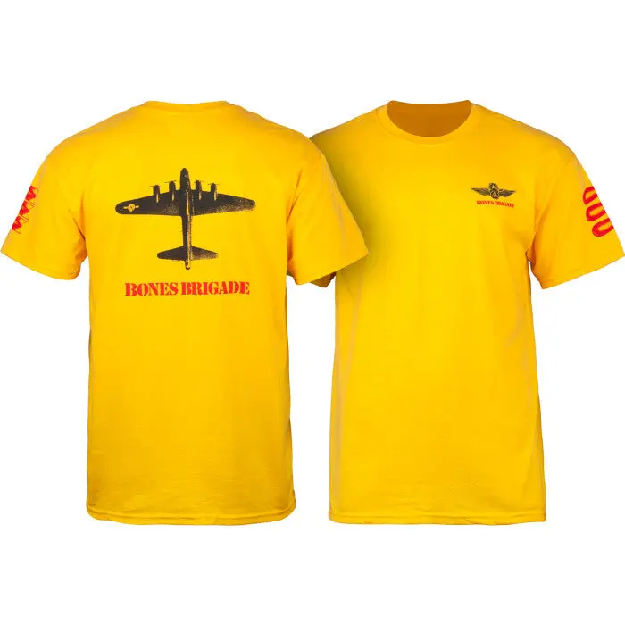Bones Brigade Bomber T-Shirt Gold 1