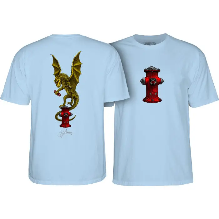 Powell Peralta Andy Anderson Vajra T-Shirt Light Blue 1