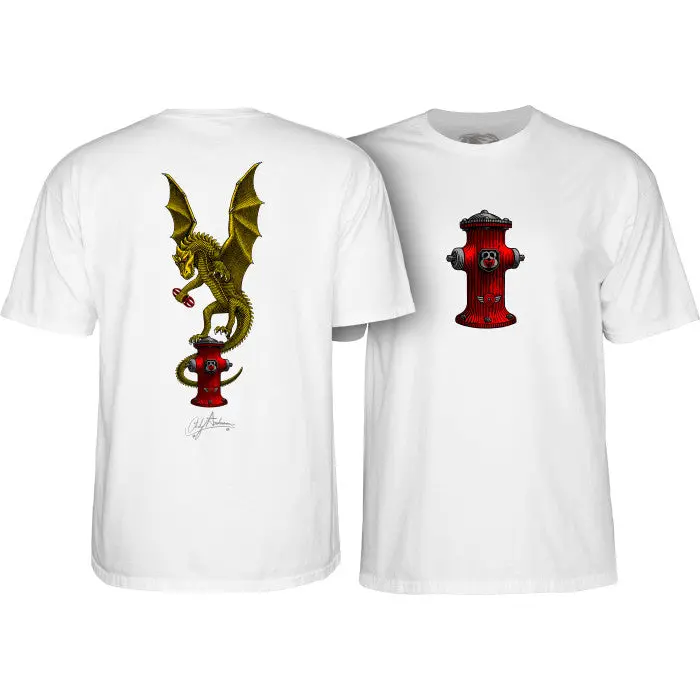 Powell Peralta Andy Anderson Vajra T-Shirt White 1