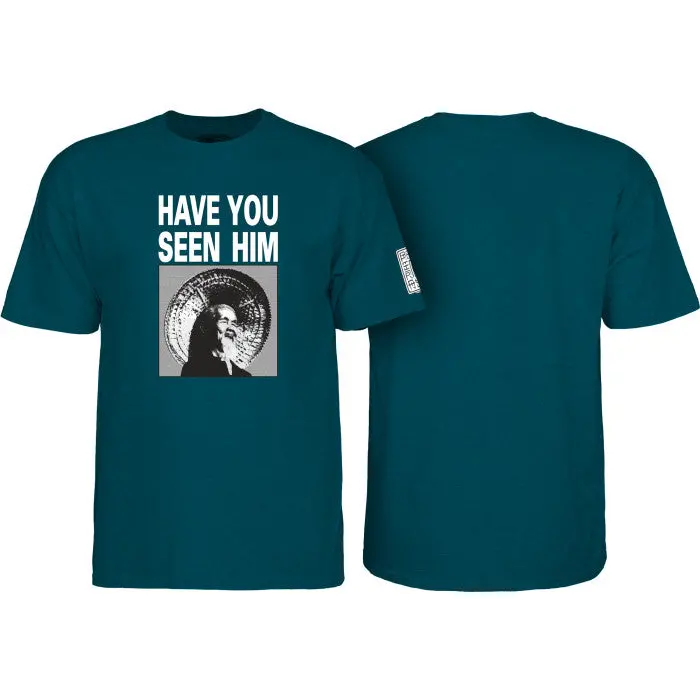 Powell Peralta Animal Chin T-Shirt Midnight Teal 1