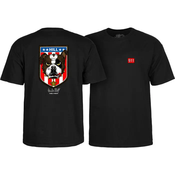 Powell Peralta Hill Bulldog T-Shirt Black 1