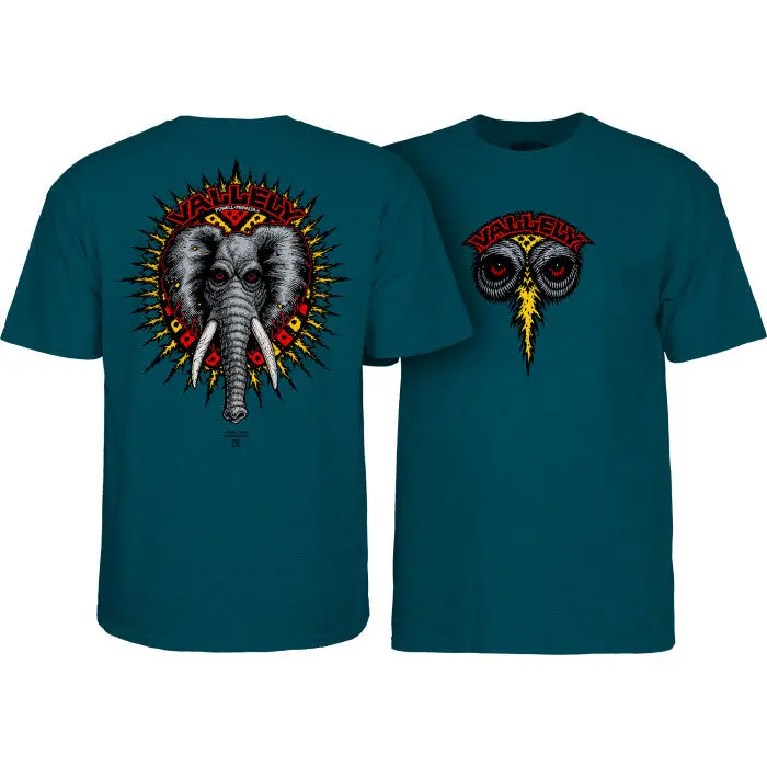 Powell Peralta Mike Vallely Elephant T-Shirt Midnight Teal 1