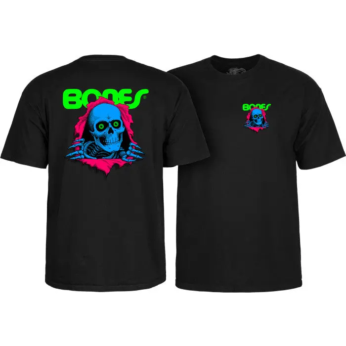 Powell Peralta Ripper T-Shirt Blacklight Black 1