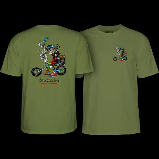 Powell Peralta Steve Caballero Chopper Bike T-Shirt Milatary Green 1