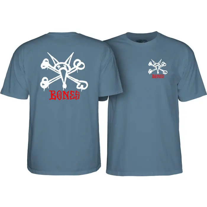 Powell Peralta Rat Bones T-Shirt Indigo Blue 1
