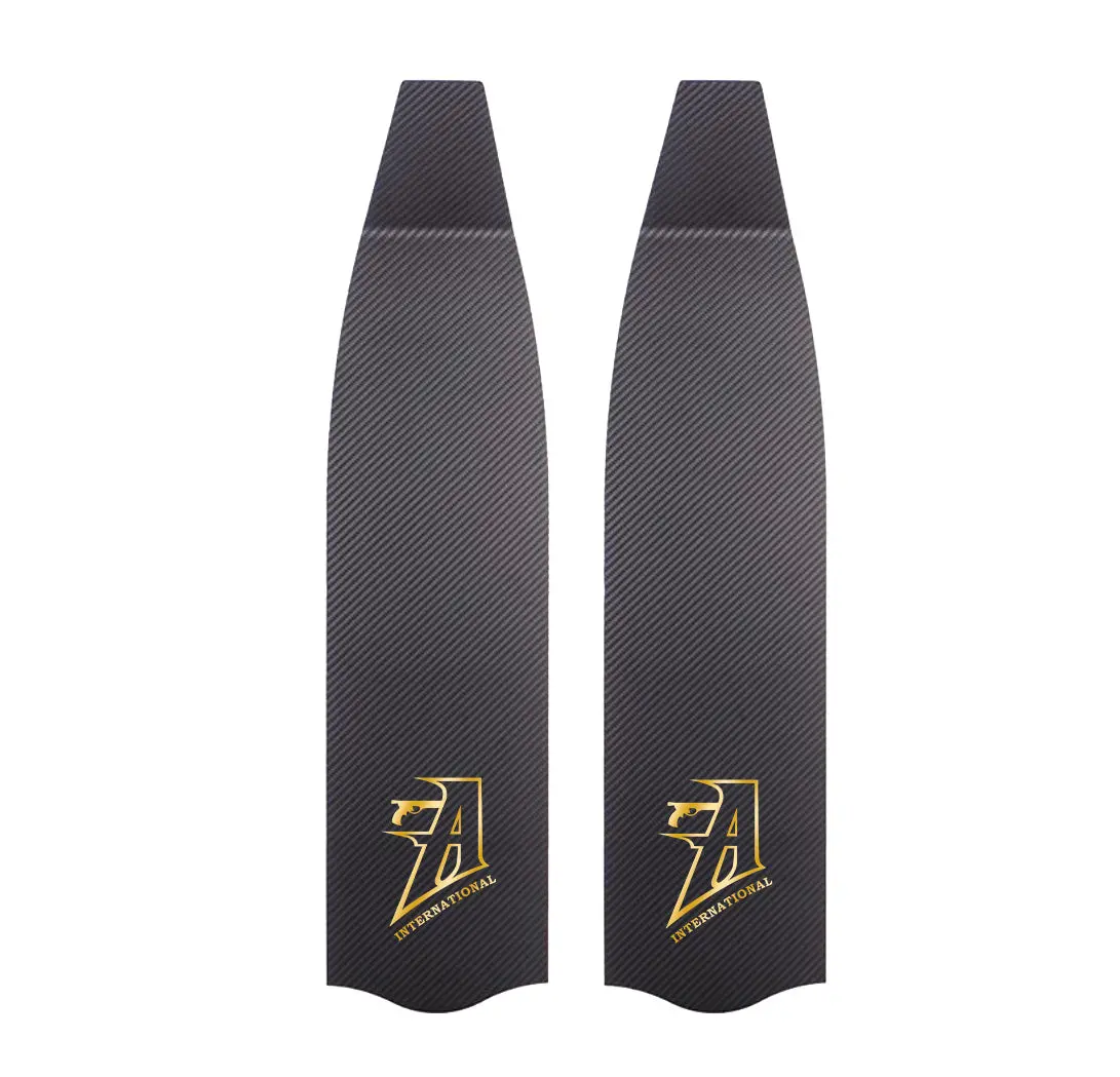 Freediving Fins (Premium Carbon Fiber) - Gold Logo 2
